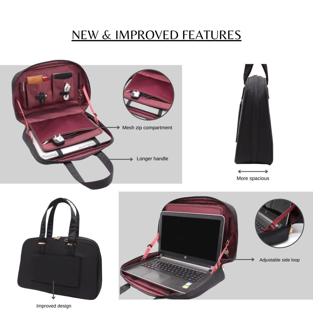 Black laptop tote bag Malaysia